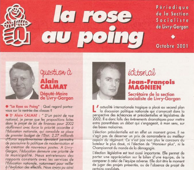 La rose au poing - octobre 2001